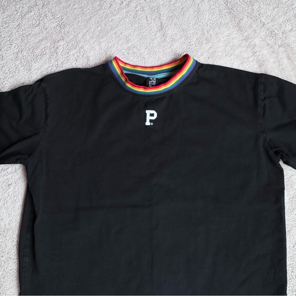 Portland Gear Black/Rainbow Tee